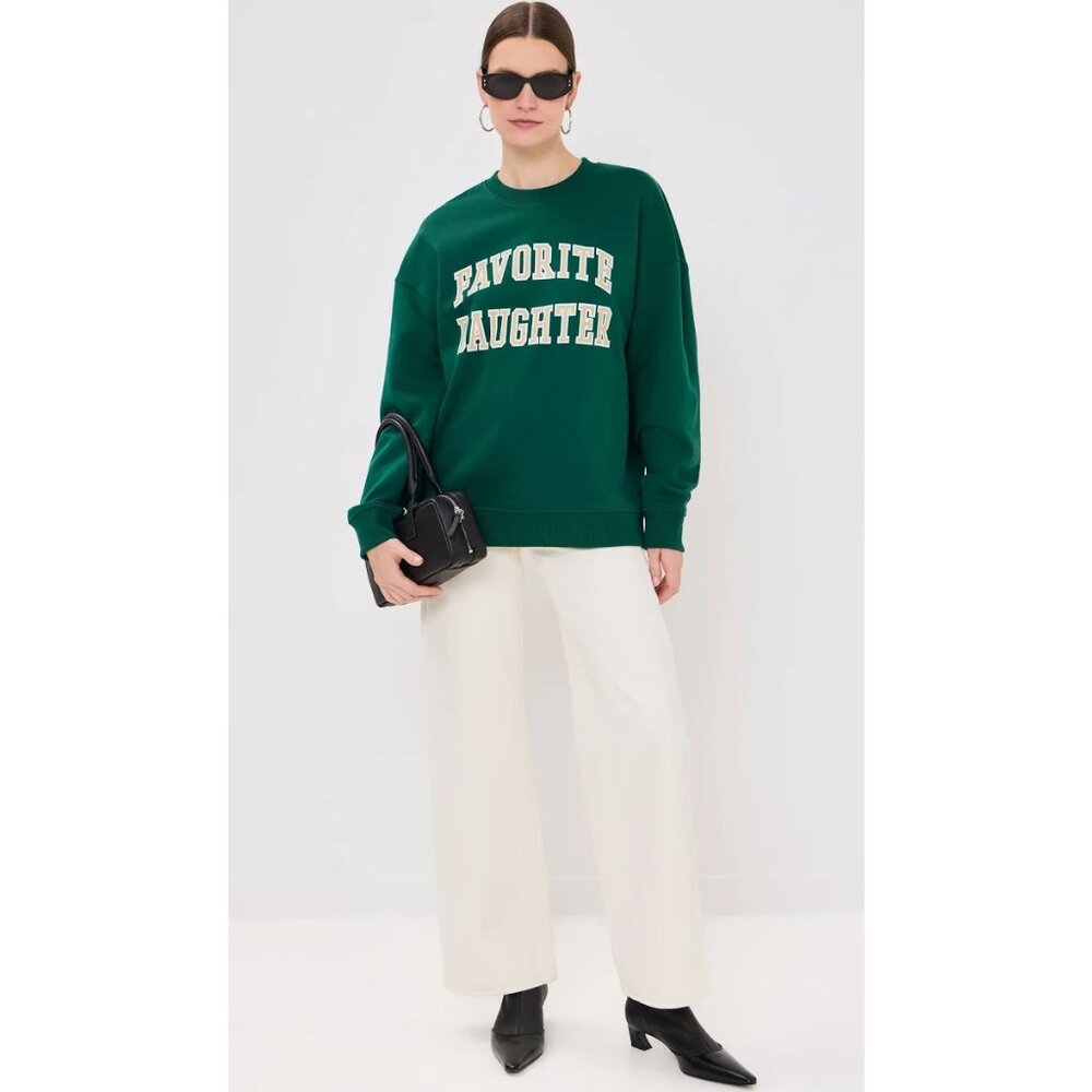 NEW Favorite Daughter Size S Women's Collegiate Sweatshirt - Juniper - Picture 6 of 6